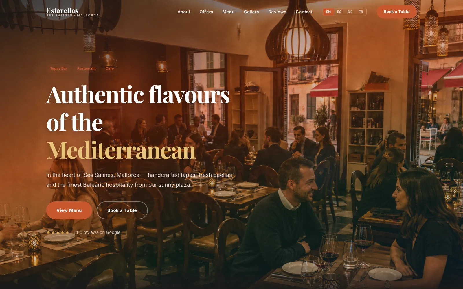 Restauracja i tapas bar, Majorka · Hiszpania